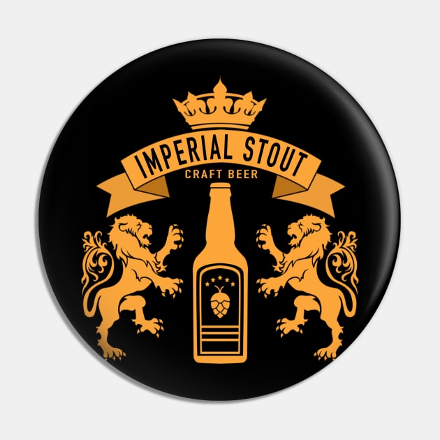 Craft Beer Imperial Stout Pin by BlackMorelli