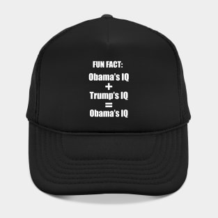 Obama and Trump's IQ - Anti Trump Hat