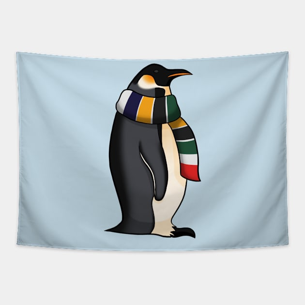 Emperor Penguin Tapestry by lqmaple