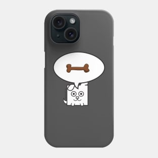 Lucky puppy wants a Bone Phone Case