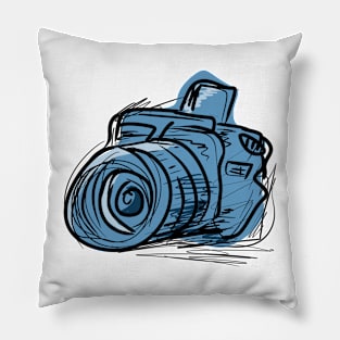 camera sketch Pillow