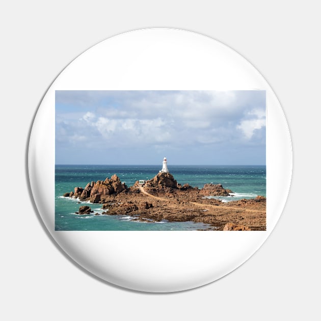 Corbiere lighthouse, Jersey Pin by HazelWright