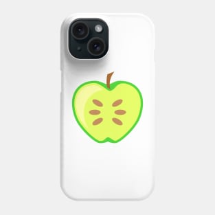 Green Apple Fruit Halved Phone Case