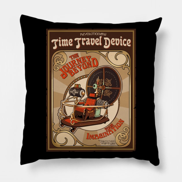 Time Travel Device Pillow by BER