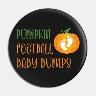 Pumpkin Football Baby Bumps / Football Pregnancy Announcement / Cute Halloween Pumpkin Gift New For Mom Pin