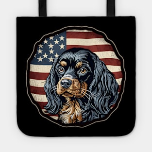 Patriotic English Toy Spaniel Tote