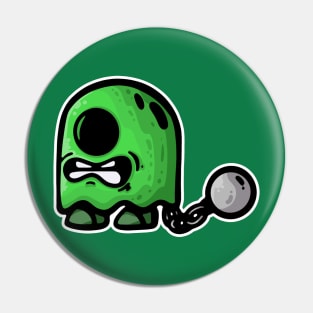 green ghost prisoner Pin