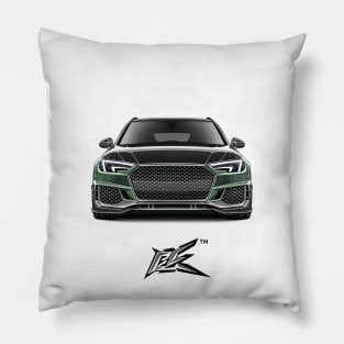 audi rs4 green Pillow