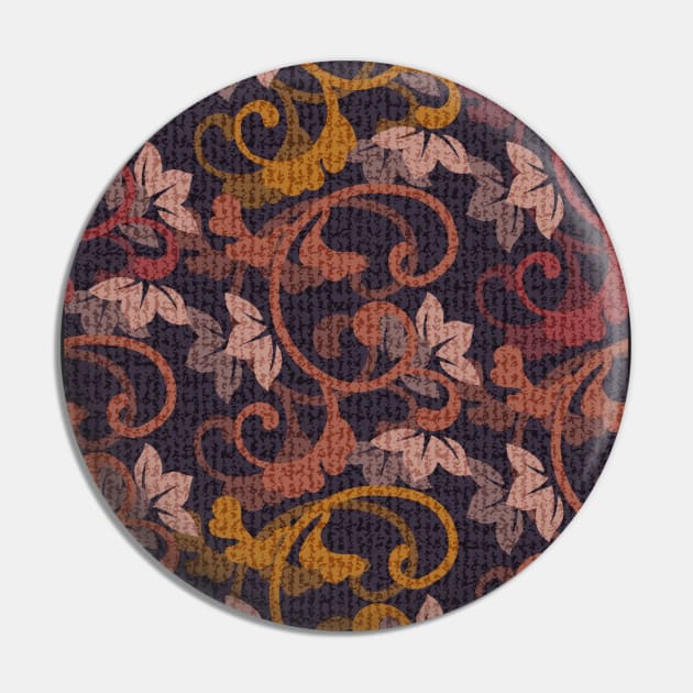 Moody Scroll Tapestry Pin by Pamelandia