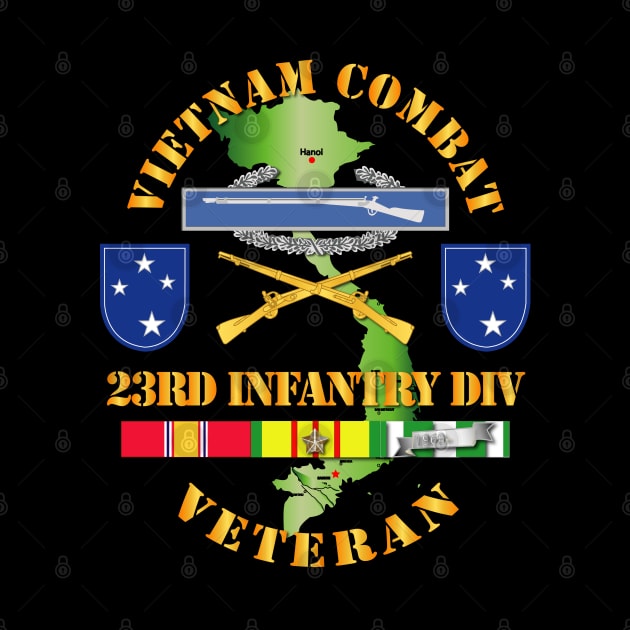 Vietnam Combat Infantry Veteran w 23rd Inf Div SSI V1 by twix123844