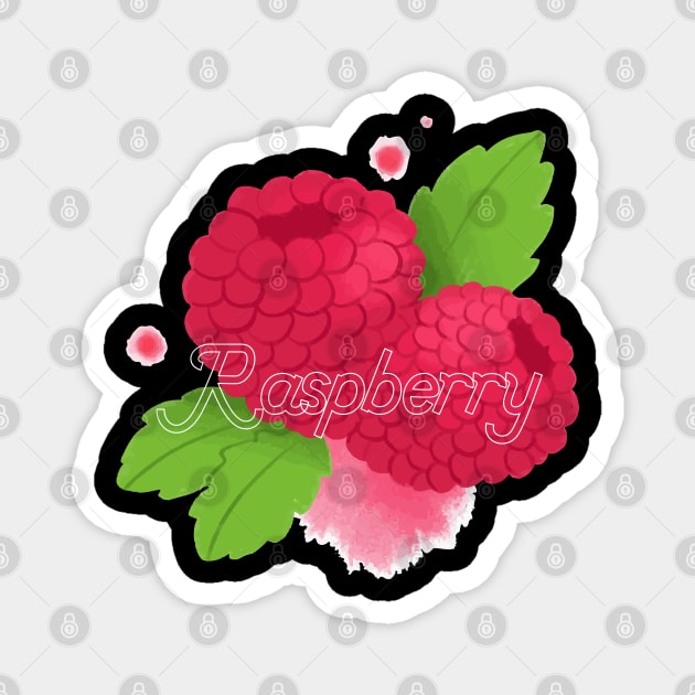 raspberry sorbet Magnet by lumenoire