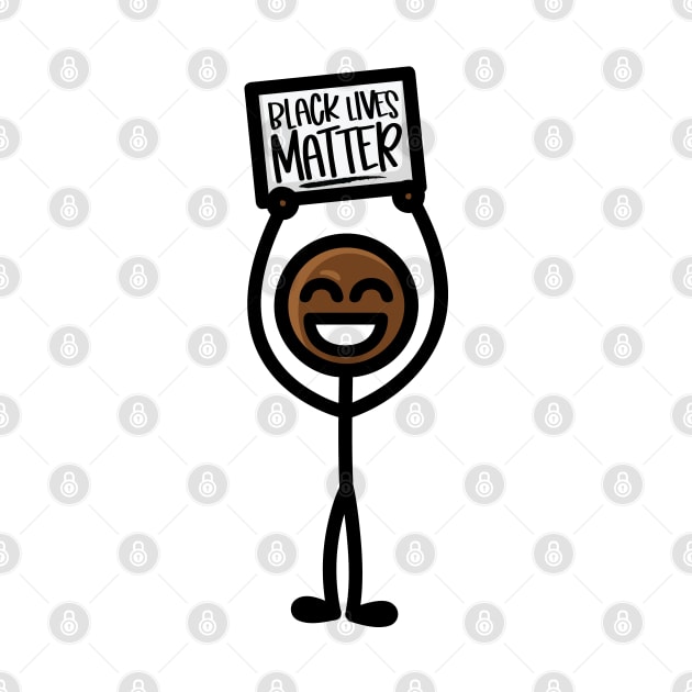 Stick Guy - Black Lives Matter by hoddynoddy