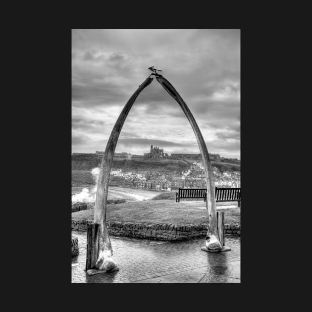 Whitby Whale Bones Arch Framing Whitby Abbey by tommysphotos