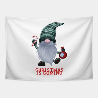 Gnome Christmas is coming Tapestry