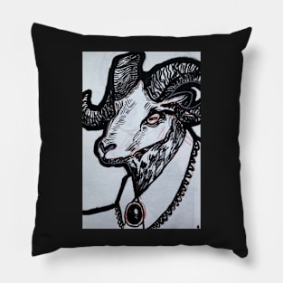 Goat person Pillow