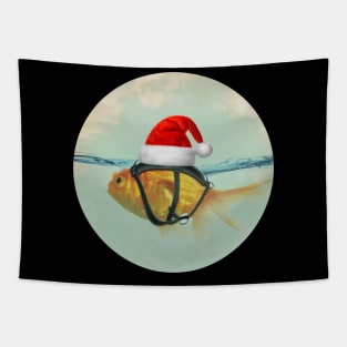 Christmas Goldfish Tapestry