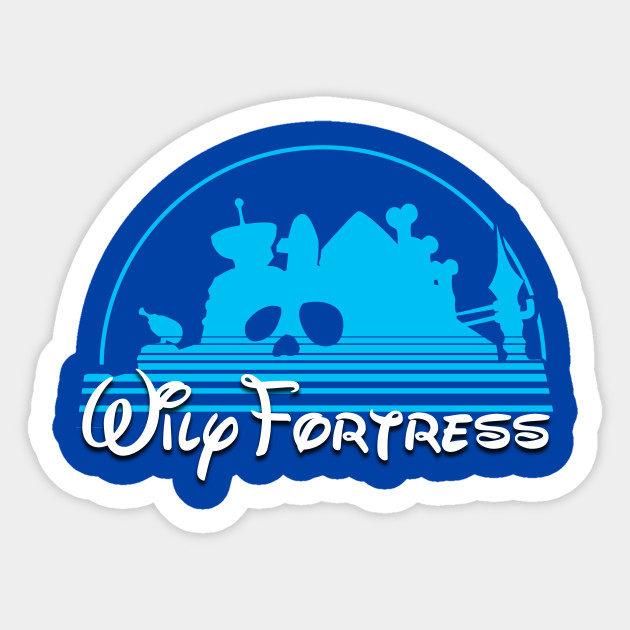 Wily Fortress - Mega Man - Sticker