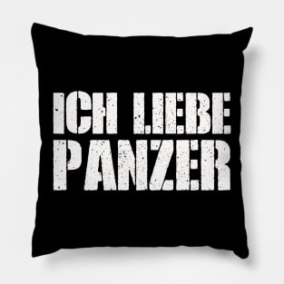 I Love Tanks In German Pillow