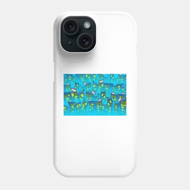 Cartoon City Background Phone Case by MOULE