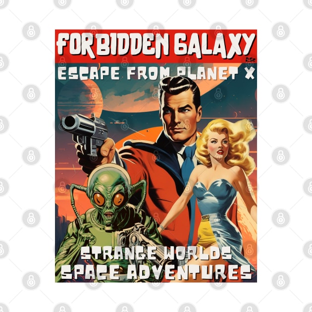 Planet X vintage comic book cover by Teessential