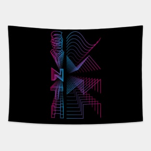 Synth Waveform Analog Audio Design Tapestry