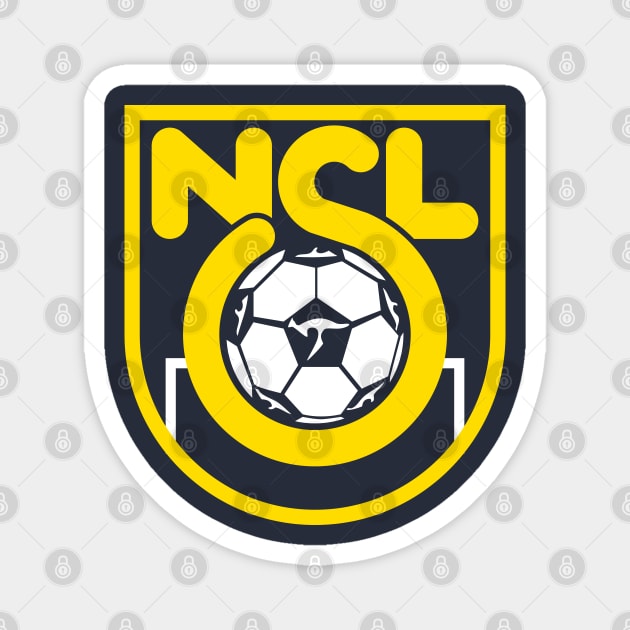 National Soccer League (yellow) Magnet by StripTees