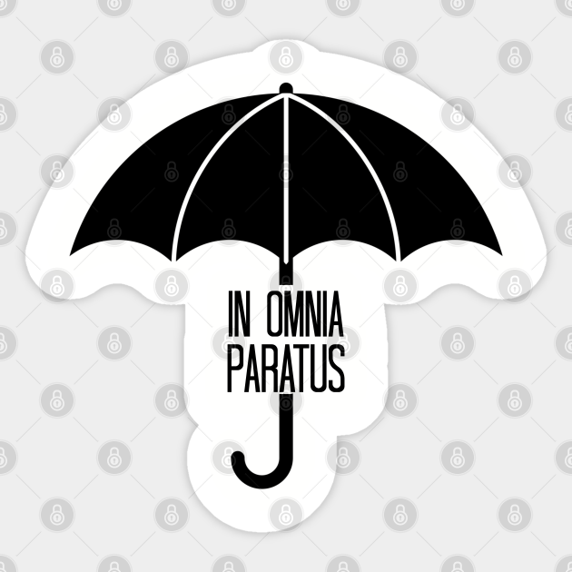 In Omnia Paratus Umbrella Gilmore Girls Sticker Teepublic In Omnia Paratus Umbrella Gilmore Girls Sticker Teepublic