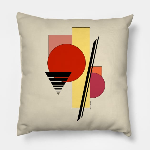 Abstract Shapes Pillow by AzureLionProductions