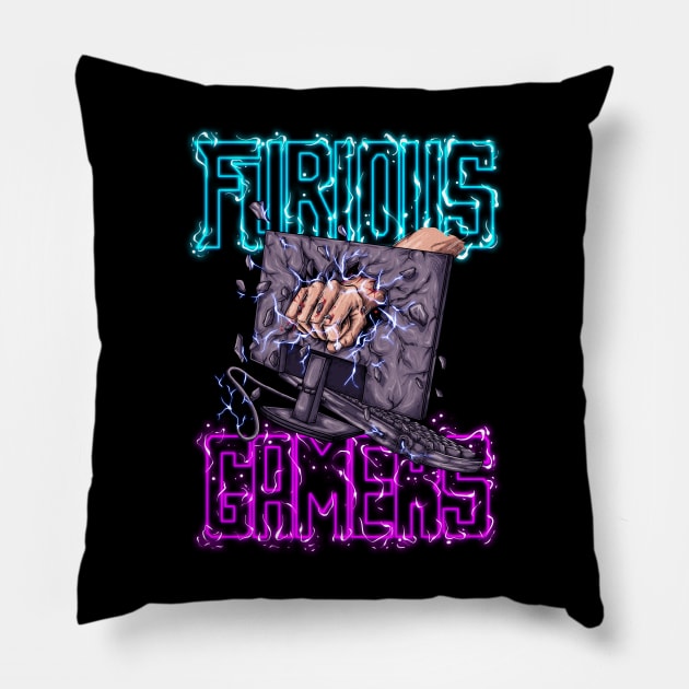 FURIOUS GAMERS 02 Pillow by e-one ink