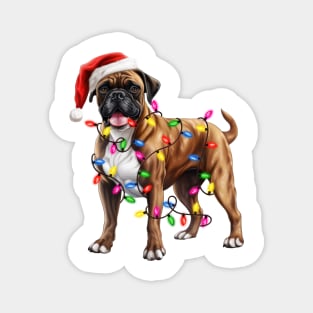 Christmas Boxer Magnet