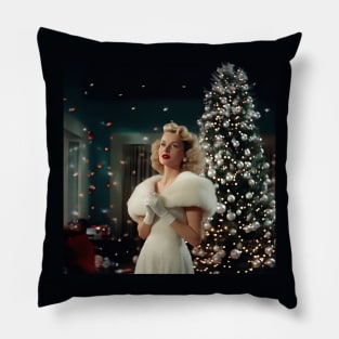 White Christmas Pillow