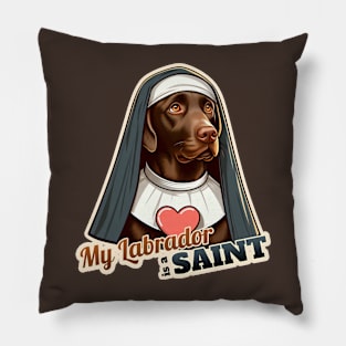 Nun Labrador Retriever Pillow