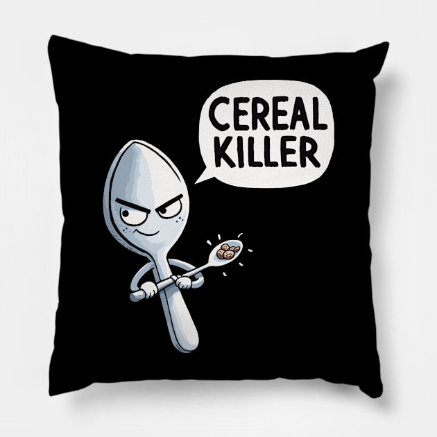 Cereal Killer Spoon Pillow by DoodleDashDesigns