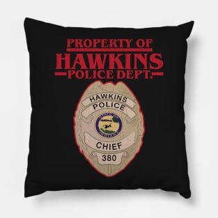 Property of Hawkins Police Dept - Black Pillow