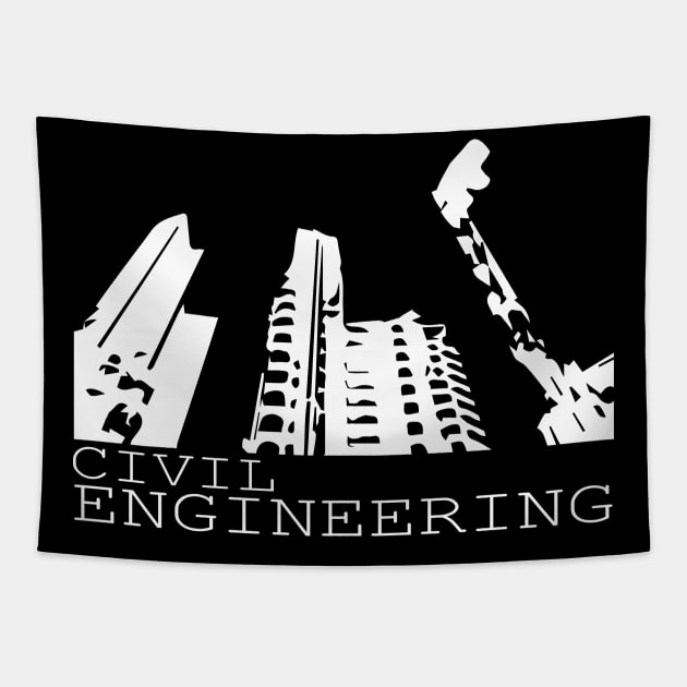 civil engineering, building design engineer Tapestry by PrisDesign99