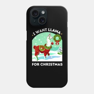 Llama Love for Christmas Phone Case