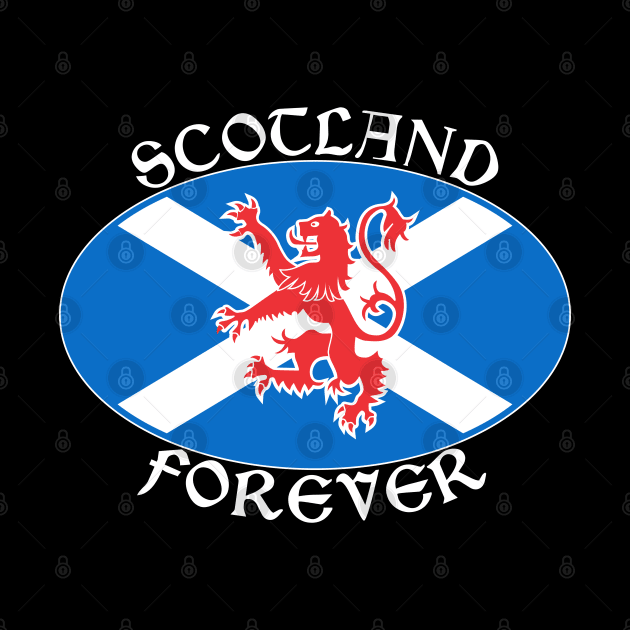 Patriotic Scotland Forever LION motif by BigTime
