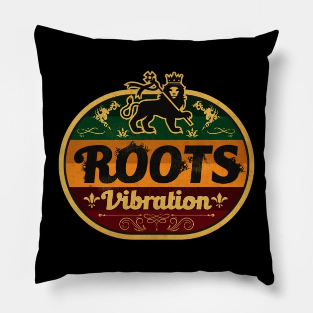 Roots Vibration Ras Pillow by CTShirts