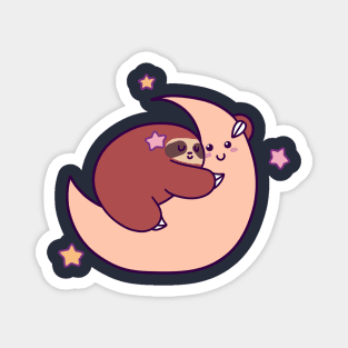 Sleeping Moon Sloth Magnet