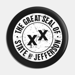 State Of Jefferson | Distressed Seal Pin