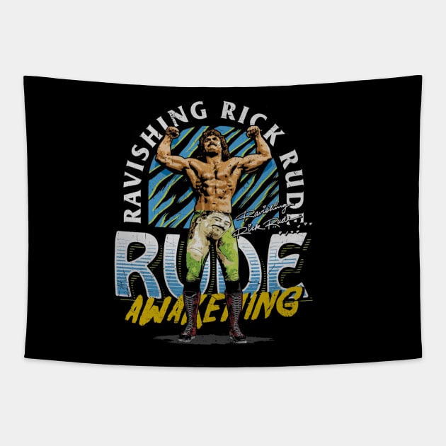 Rick Rude Awakening Tapestry by MunMun_Design