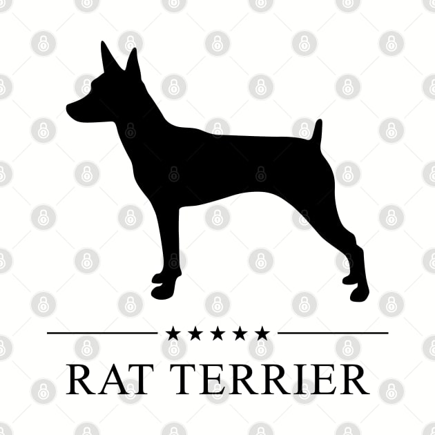 Rat Terrier Black Silhouette by millersye