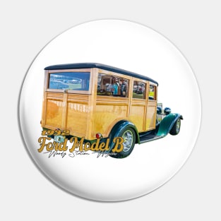 1932 Ford Model B Woody Station Wagon Pin