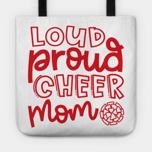 Loud Proud Cheer Mom Cheerleader Cute Tote