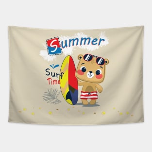 Summer Surf Time Tapestry