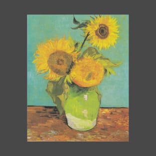 Sunflowers in a vase by van Gogh T-Shirt