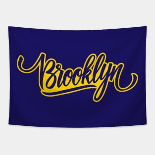 Brooklyn Typography (Cursive) Tapestry