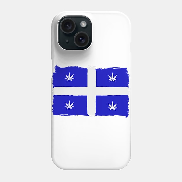 Quebec weed flag Phone Case by JulieVie Design