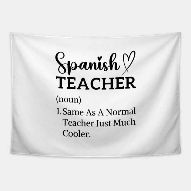 cute thank you for assistant spanish teacher appreciation Tapestry by Printopedy