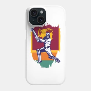 Sri Lanka Cricket Player Batsman Design Phone Case